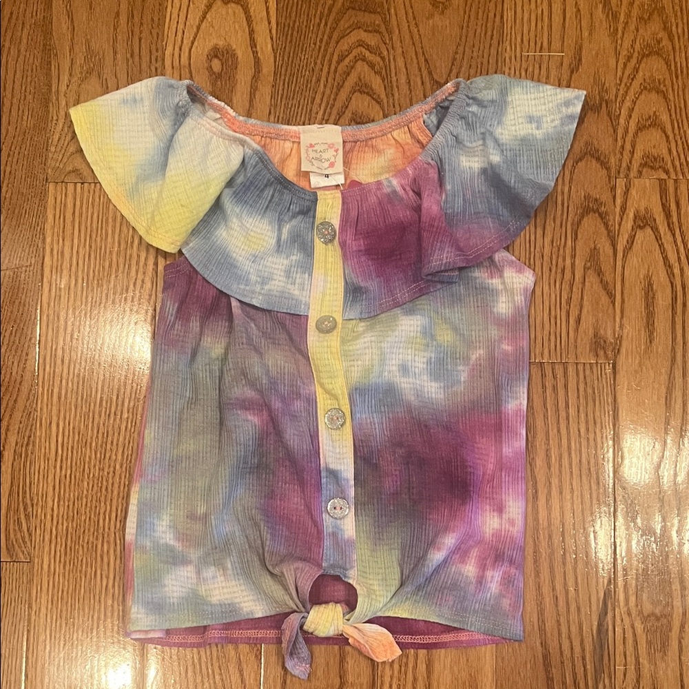 Colorful Tie-Dye Kids Blouse